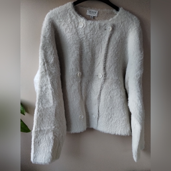 J. Crew Double Faced Wool Blend Teddy Jacket Medium - Picture 8 of 10